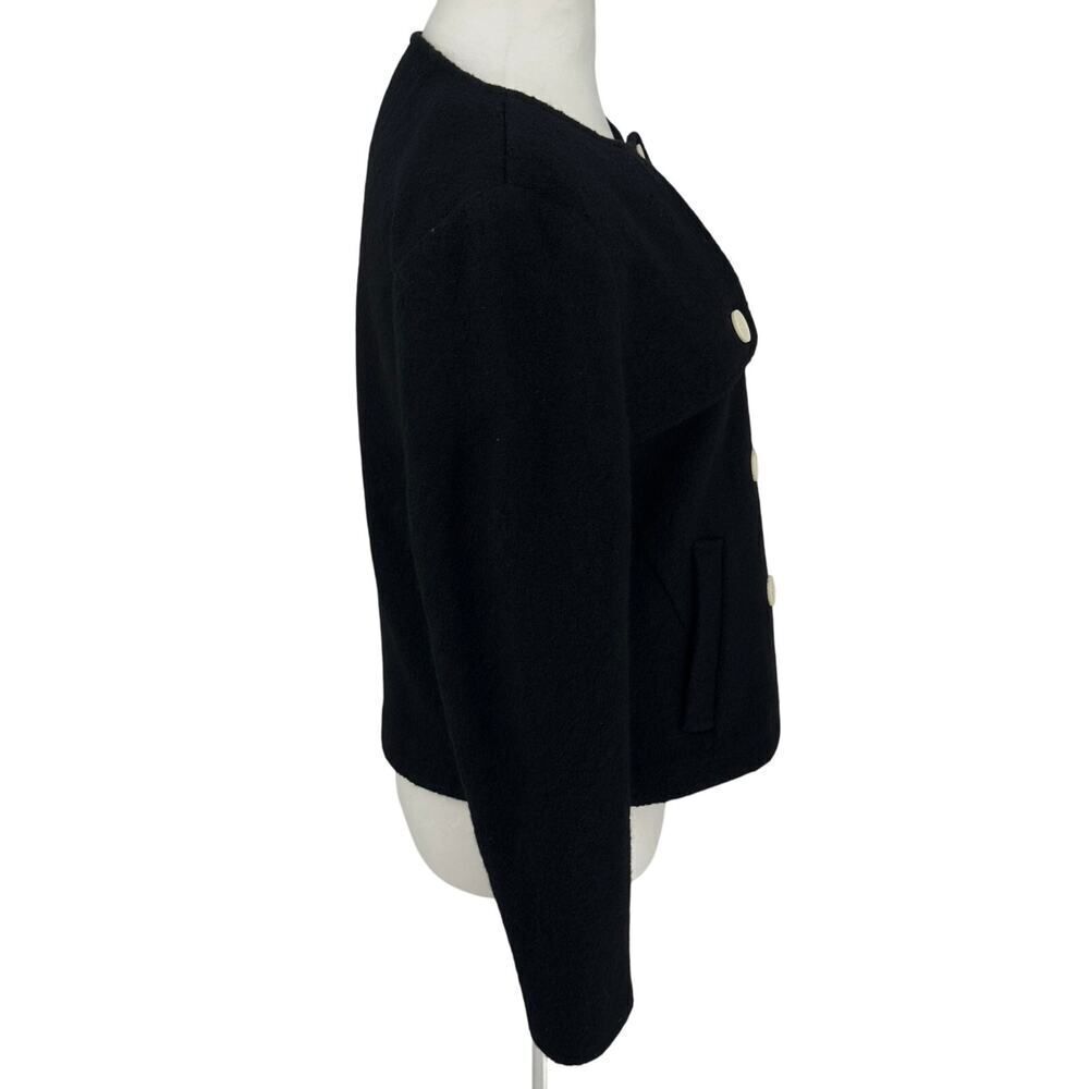 NWT J.Crew Black Double Breasted Wool Blazer Jacket Women's Size Small Classic - Picture 8 of 14